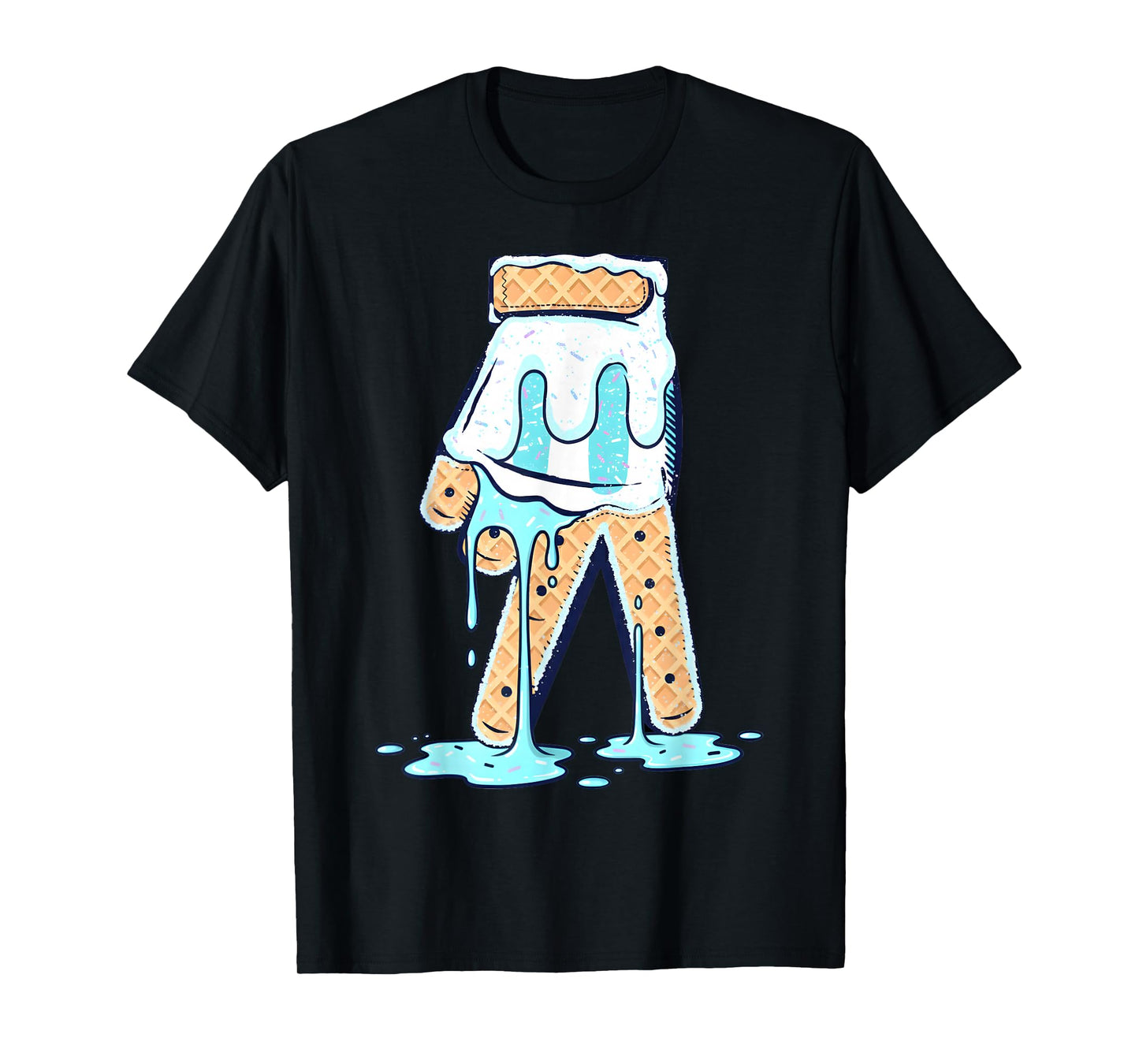 Ice Cream Baseball Drip Glove Cool for Boys Youth T-Shirt