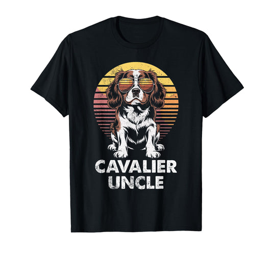 Cavalier King Charles Spaniel Uncle Vintage Dog Owner T-Shirt