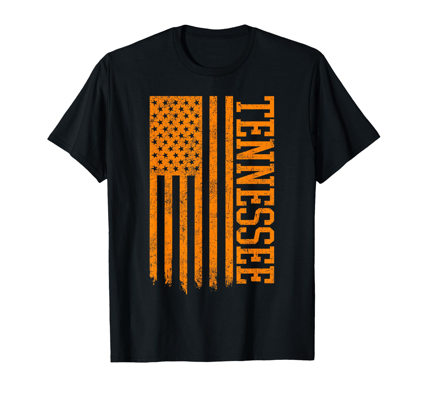 Classic TN Orange Print Retro Varsity Vintage Tennessee T-Shirt