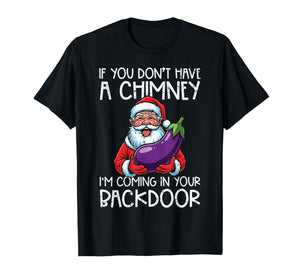 Christmas If You Dont Have Chimney Xmas Adult Humor Gag Men T-Shirt