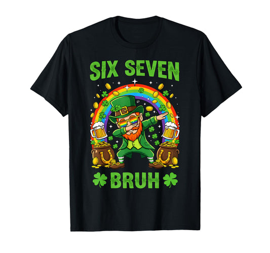 Bruh St Patricks Day Six Seven Kids Boys Men Women 67 Meme T-Shirt