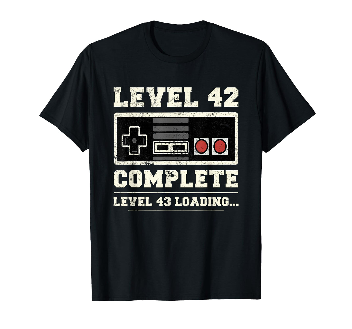 Level 42 Complete Retro Vintage 42nd Birthday Gamer Gaming T-Shirt