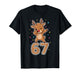 Dabbing 67 Reindeer 67 Funny Six Seven Meme Gen Z Slang T-Shirt