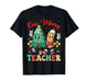 One Merry Teacher Groovy Christmas Tree Pjs Xmas Teacher T-Shirt