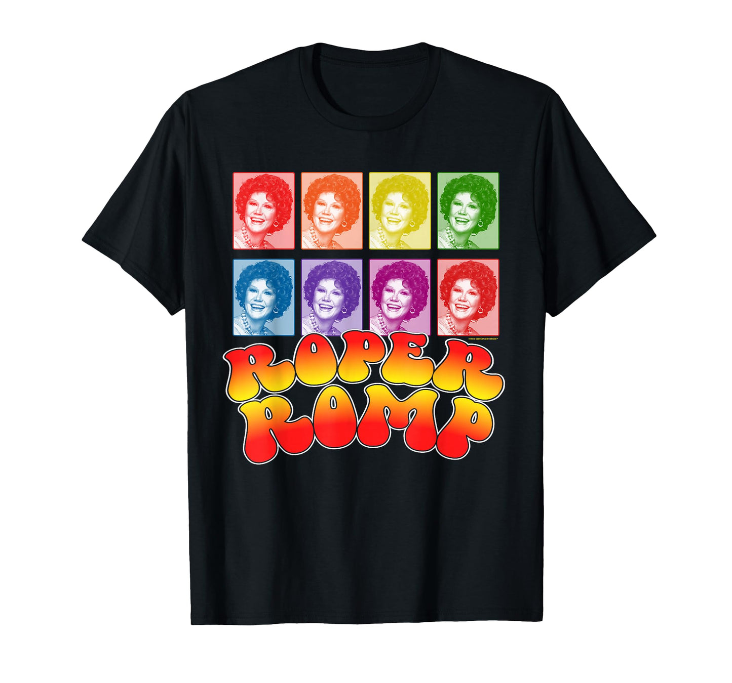 Roper Romp! Funny Mrs Roper Three's Company Pop Art Retro T-Shirt