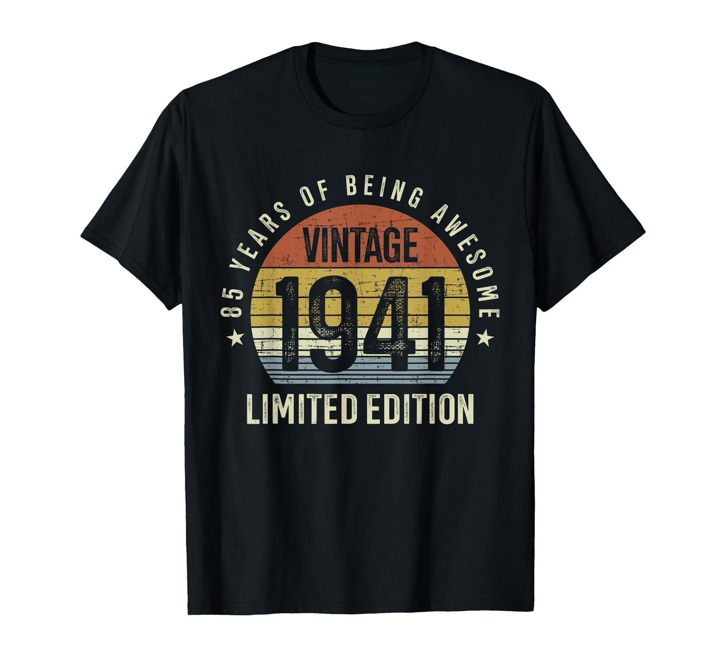 85th Birthday Vintage 1941 Limited Edition 85 Years Old T-Shirt