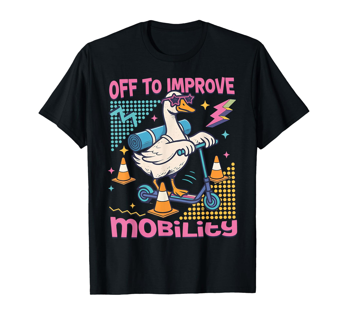 Vintage 90s Physical Therapist Goose Off to Improve Mobility T-Shirt