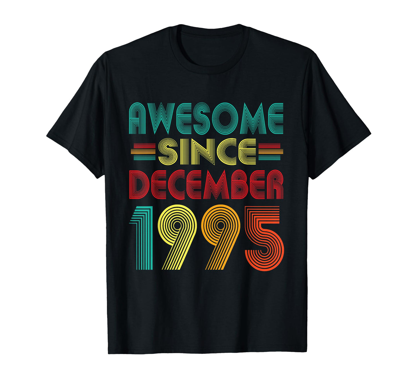 Awesome Since December 1995 Years 30th Bday Funny Vintage T-Shirt