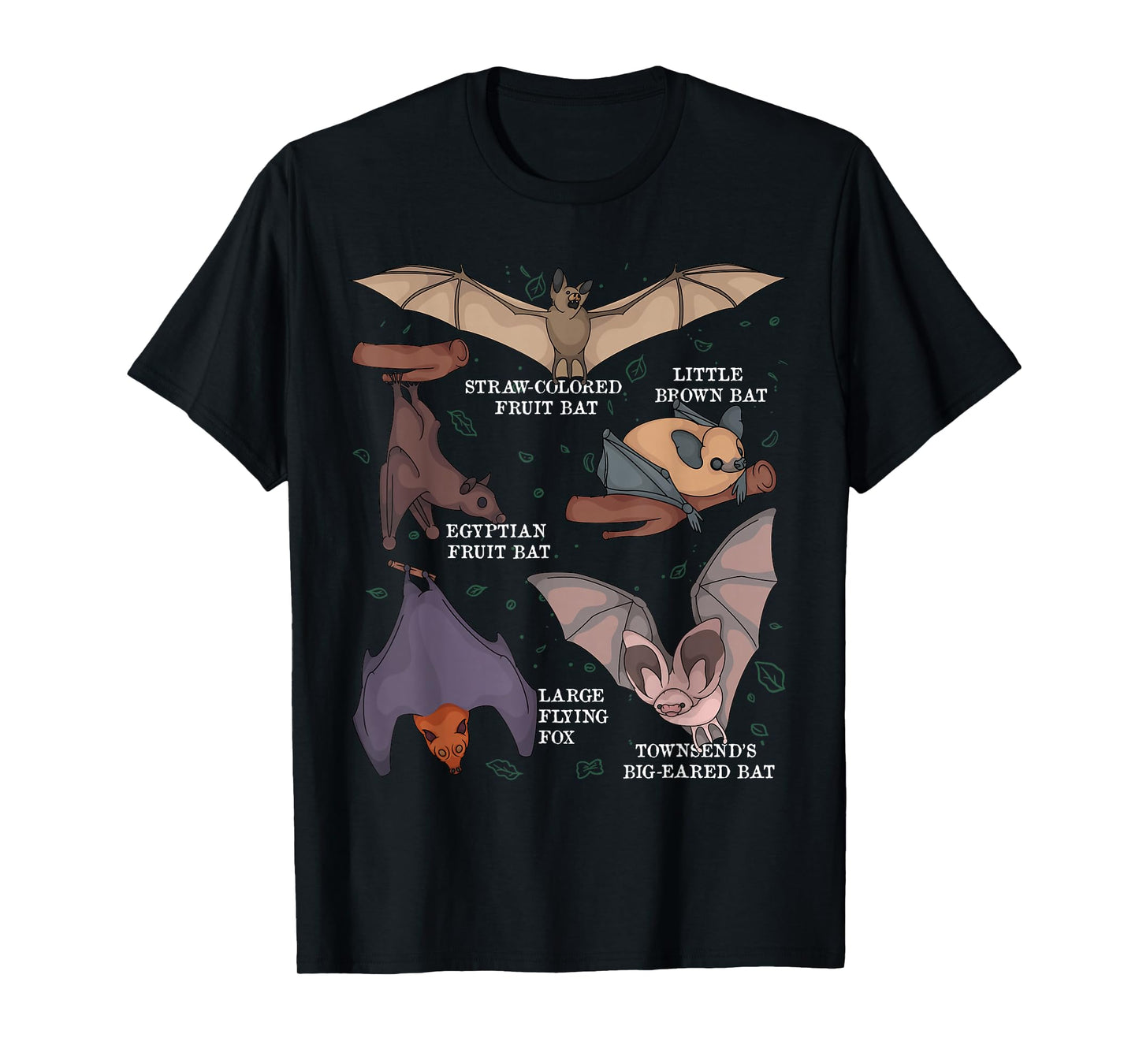 Bat Lover Kids Bat Species Biology Bats T-Shirt