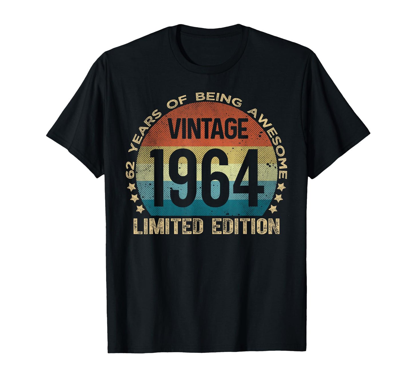 62 Year Old Gifts Vintage 1964 Limited Edition 62nd Birthday T-Shirt