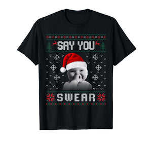 Funny Laughing Baby AI Baby Meme Brainrot Ugly Christmas T-Shirt