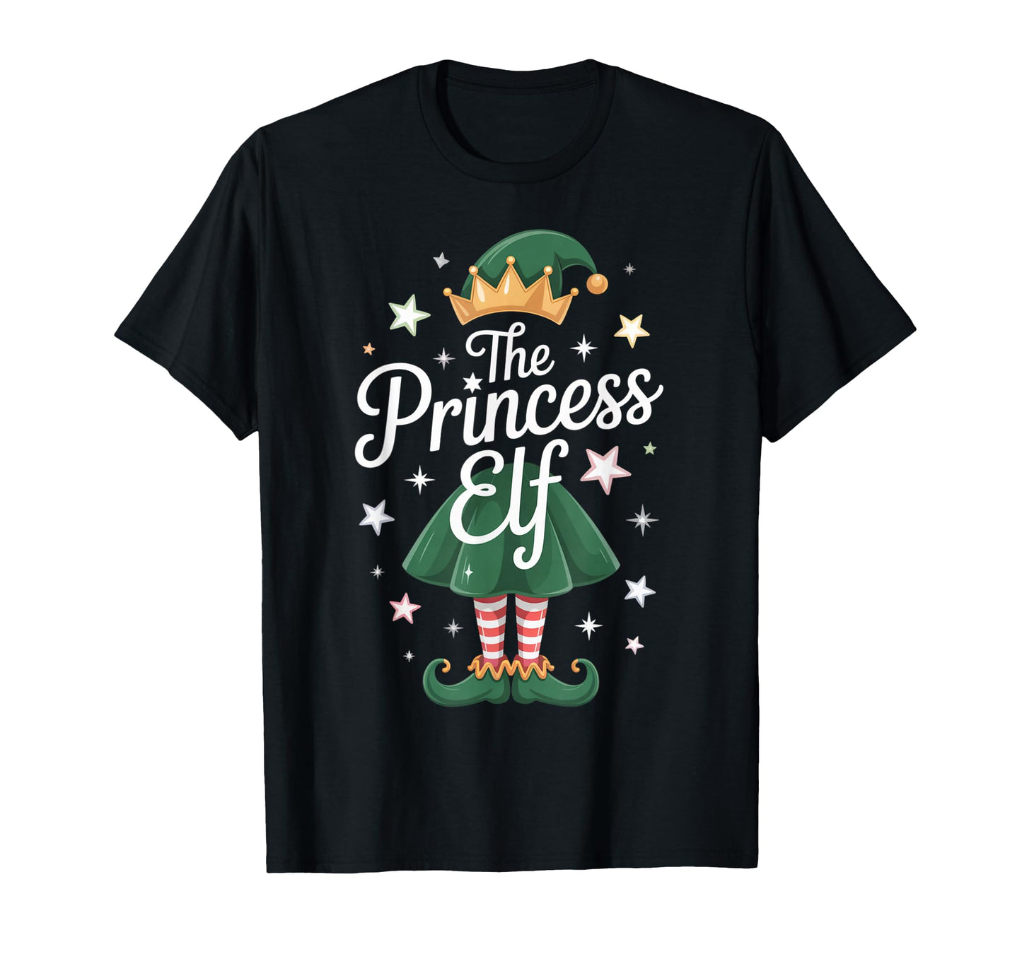 The Princess Elf Christmas Holiday Xmas 2026 Women Girl Kids T-Shirt