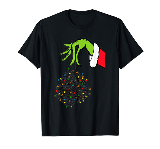 Christmas Tree Lights 67 Meme Six Seven Kids Women Men T-Shirt