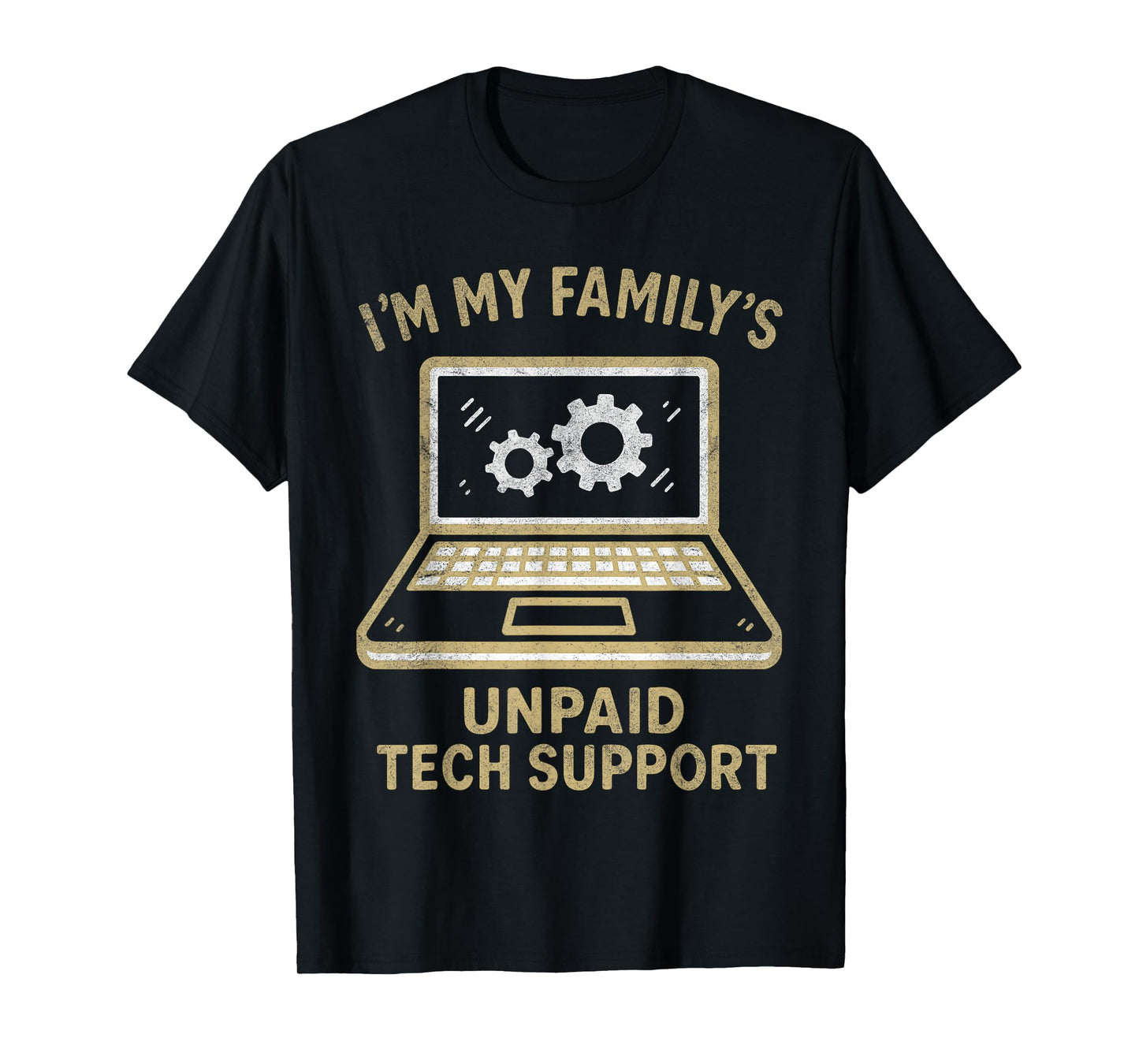 Funny Family Computer Helper Unpaid Geek Nerd Gifts T-Shirt
