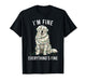 Great Pyrenees Christmas I'm Fine Everything is Fine T-Shirt