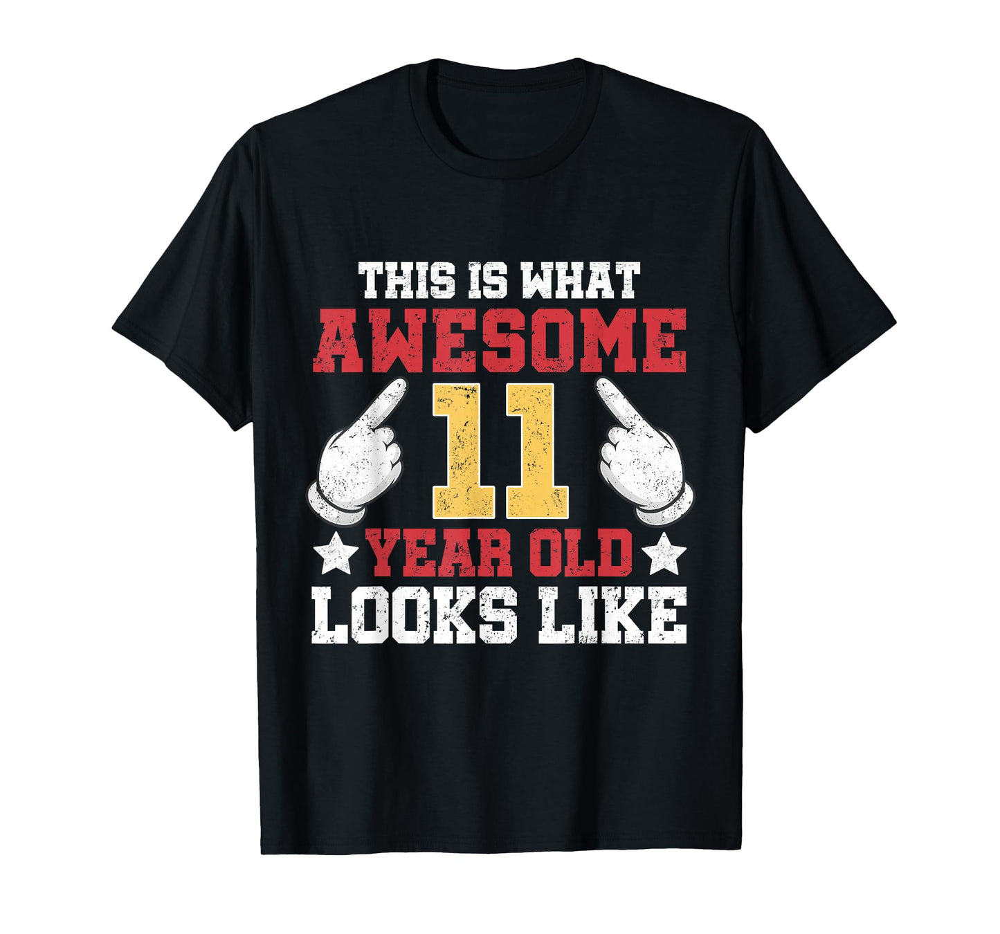 This is What an Awesome 11 Year Old Looks Like 11th Birthday T-Shirt