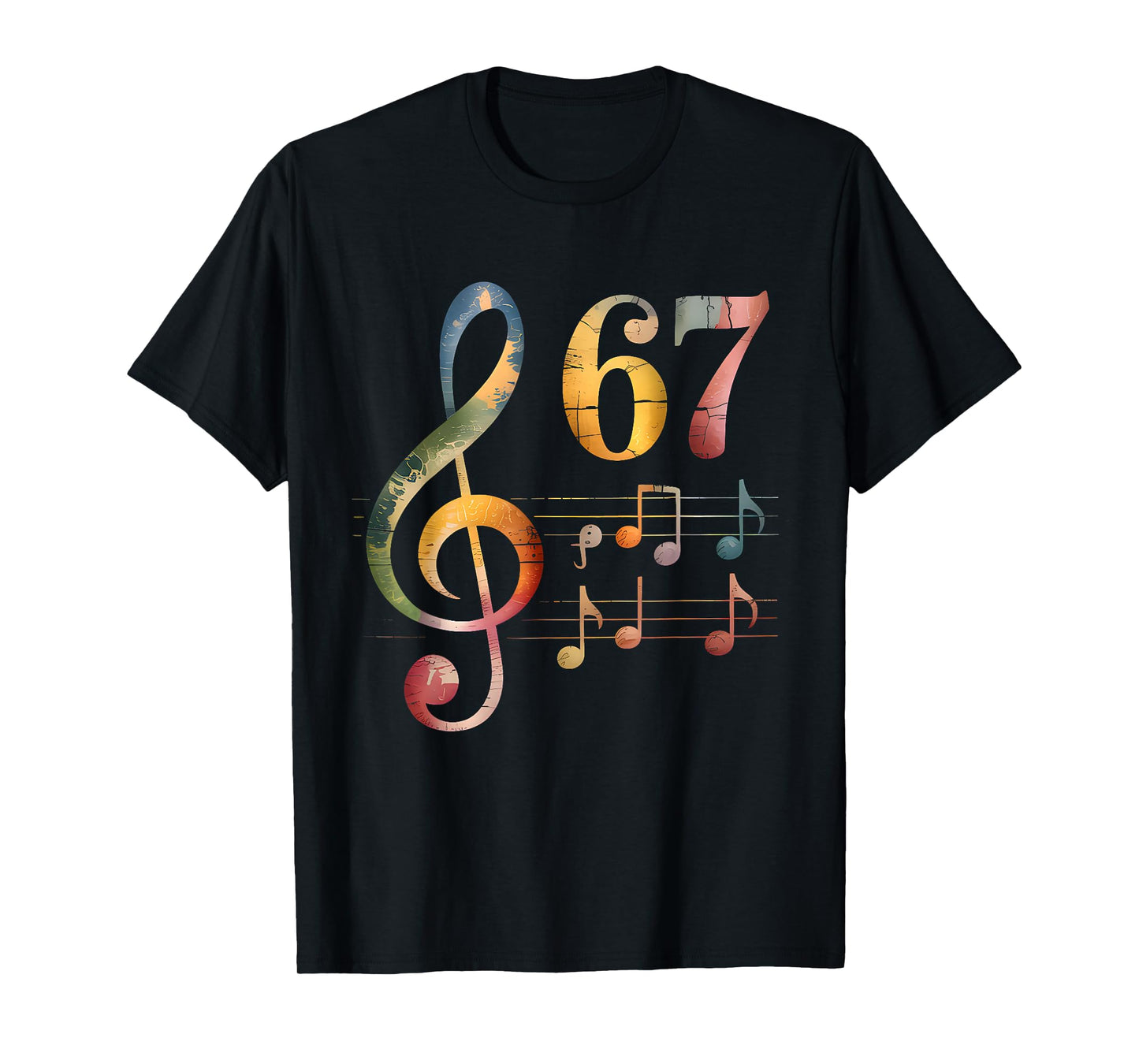 Funny 67 Music Meme Slang Six Seven Music Teacher Musician T-Shirt