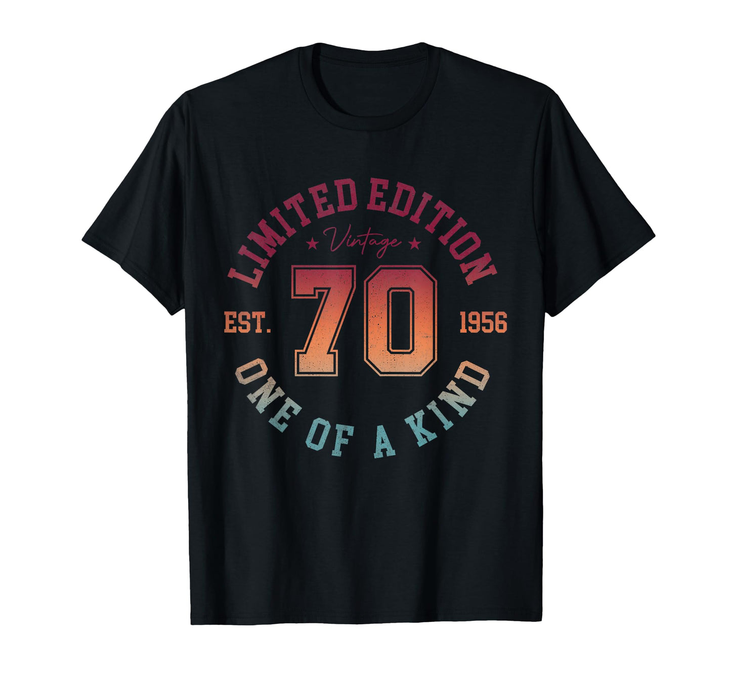 70th Birthday Men Vintage 1956 Limited Edition 70 Year Old T-Shirt