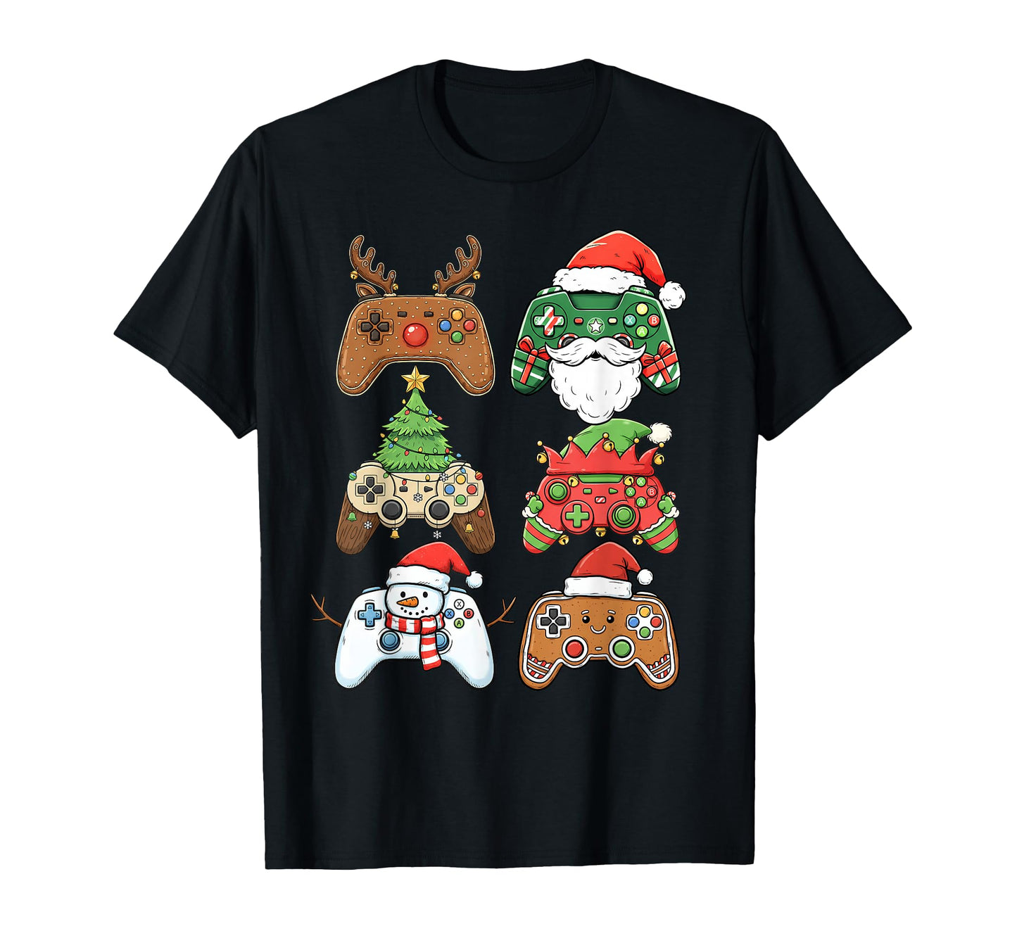 Funny Gamer Christmas Shirt Holiday Controller Boys Kids T-Shirt