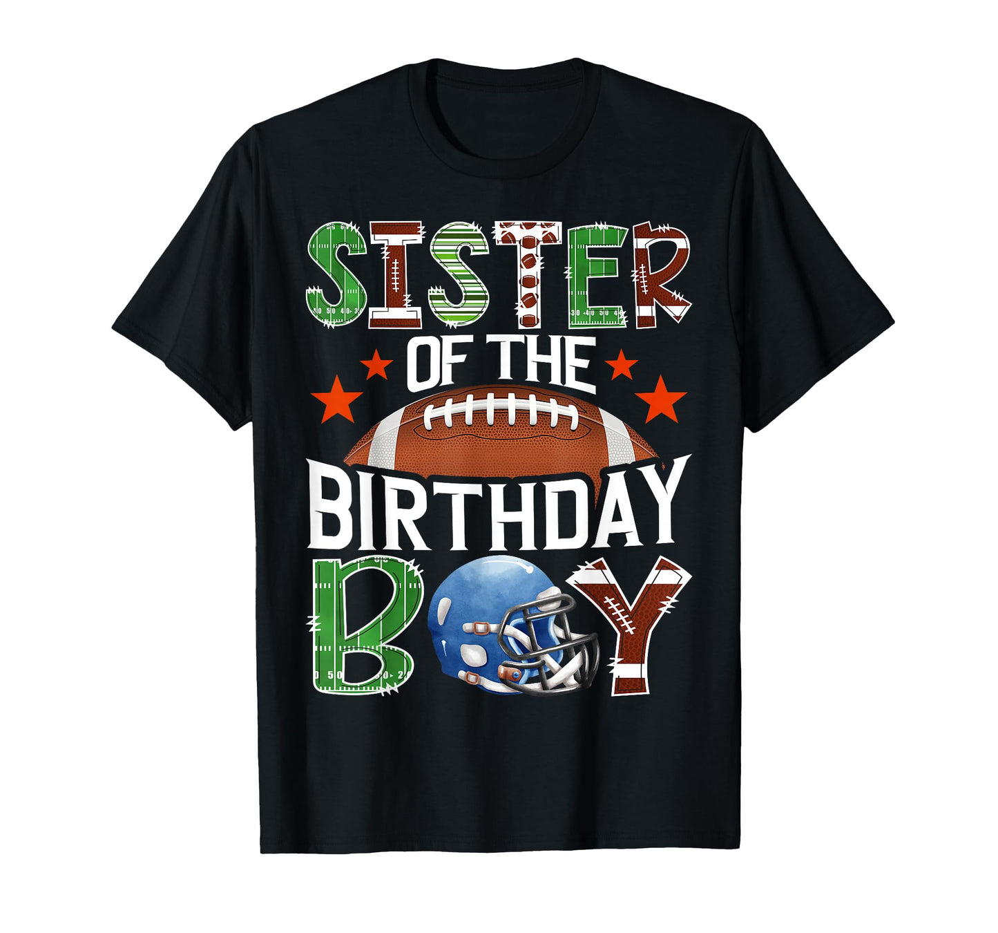 Sister of The Birthday Boy Game Day Football Lover T-Shirt