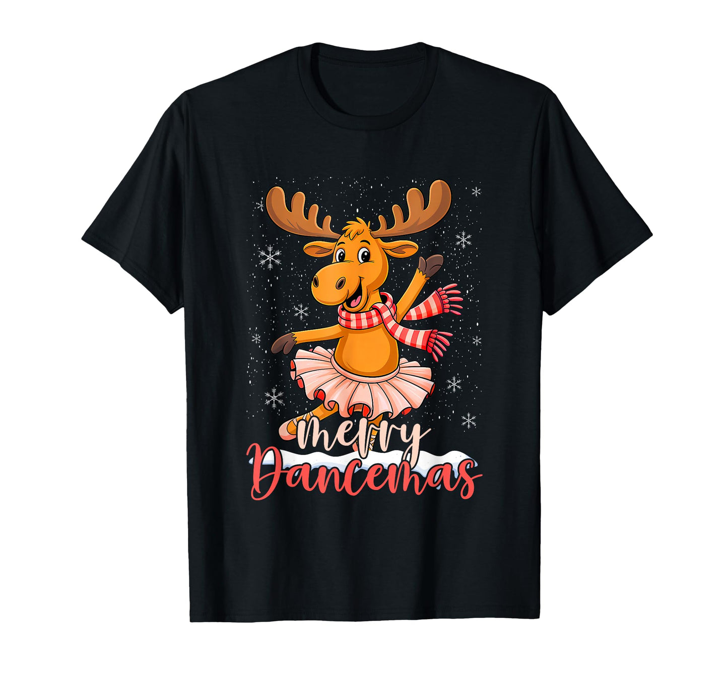Dancer Christmas Dancing Reindeer Cute Deer Dance T-Shirt