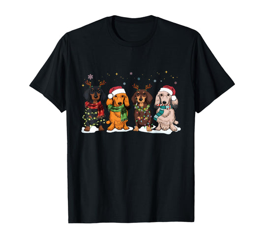 Dachshund Christmas Funny Wiener Dog Lover Christmas T-Shirt