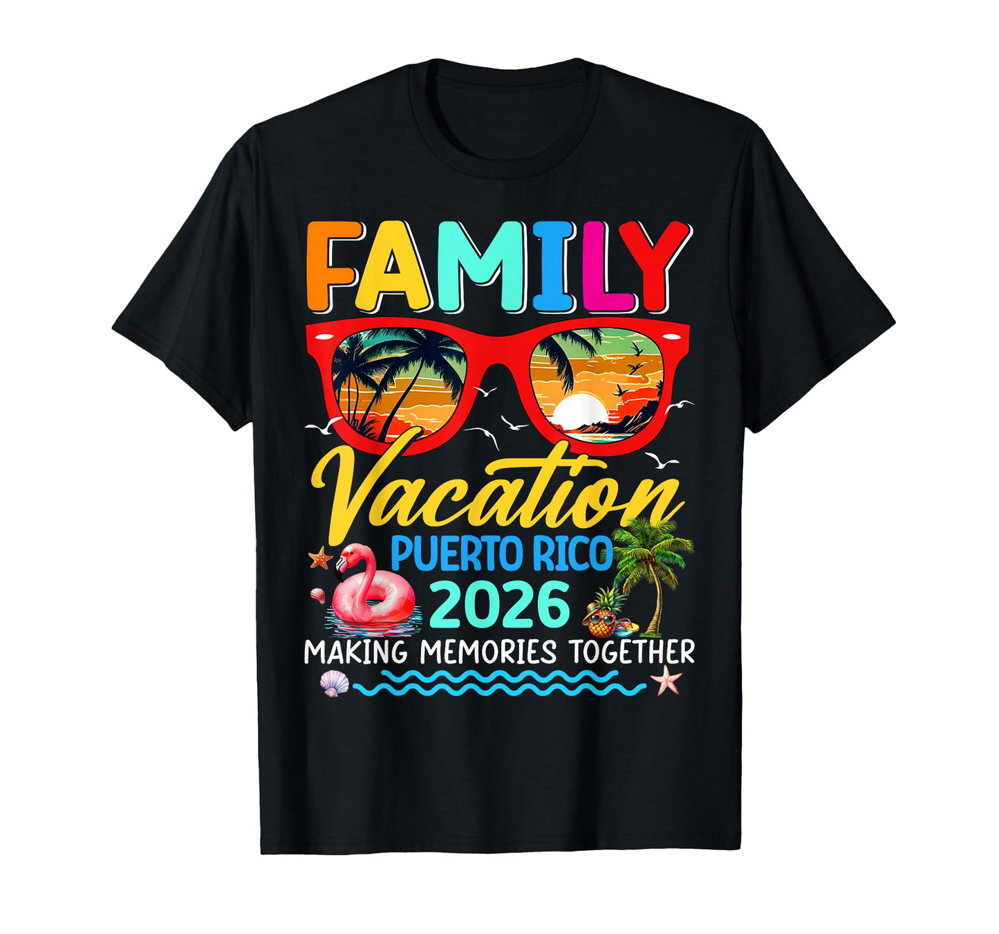 Family Vacation Puerto Rico 2026 Summer Matching Group Trip T-Shirt