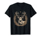Majestic Stag with Antlers Stars Laurel Wreath T-Shirt