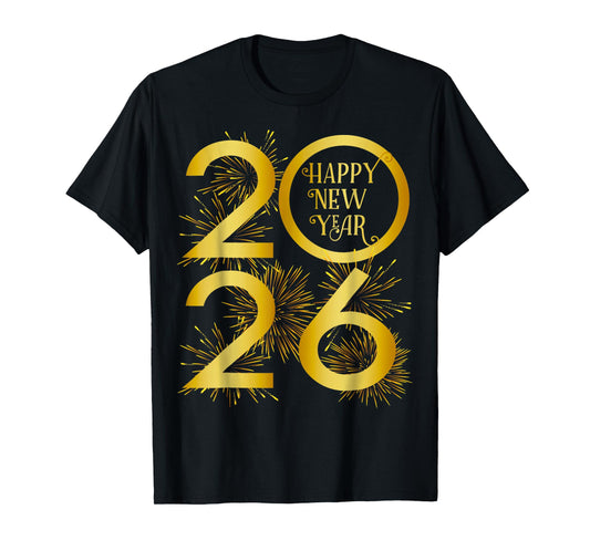New Year 2026 Fireworks Happy New Year 2026 T-Shirt