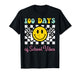 100 Days of School Vibes Peace 100th Day Groovy Women T-Shirt