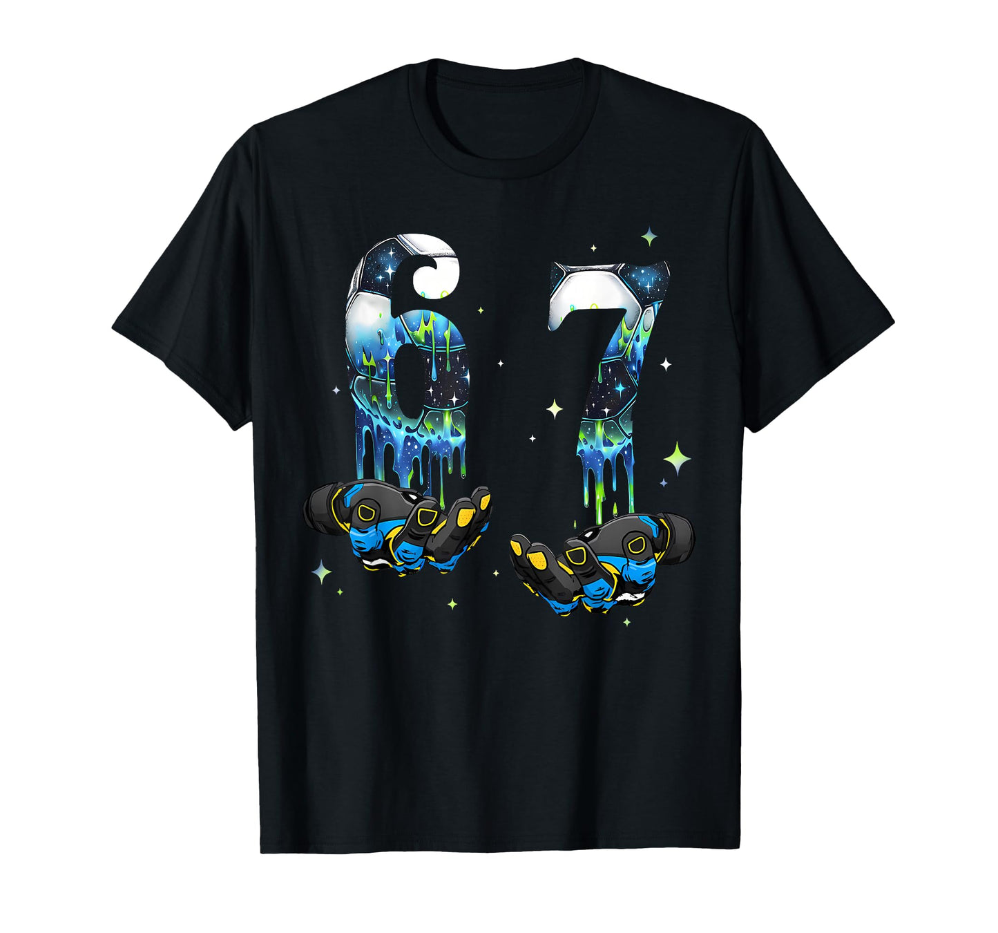 Cool 67 Six Seven Meme Soccer Football Drip Boys Kids Youth T-Shirt