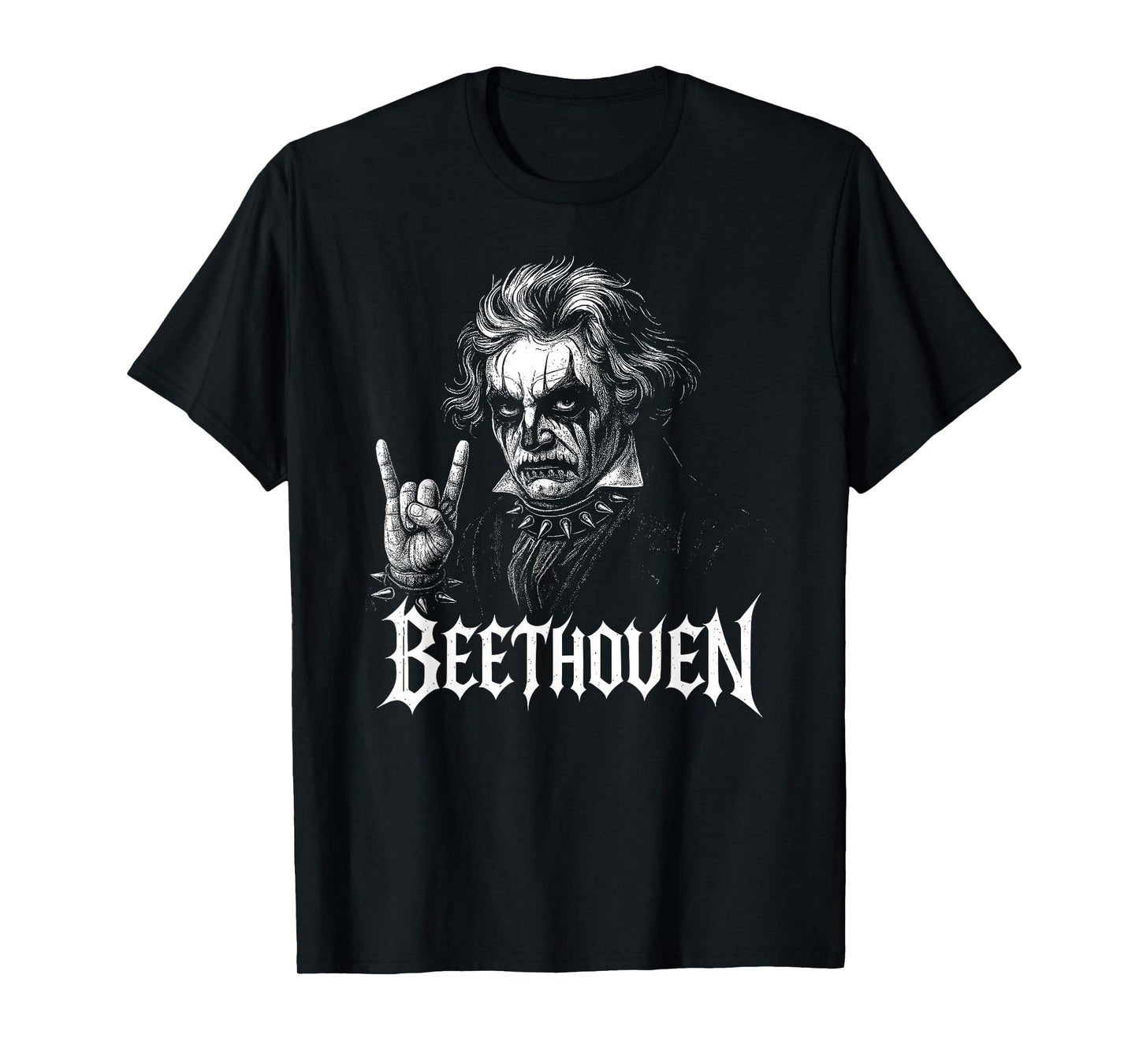 Classical Composer Beethoven Music Death Metal Corpse Paint T-Shirt
