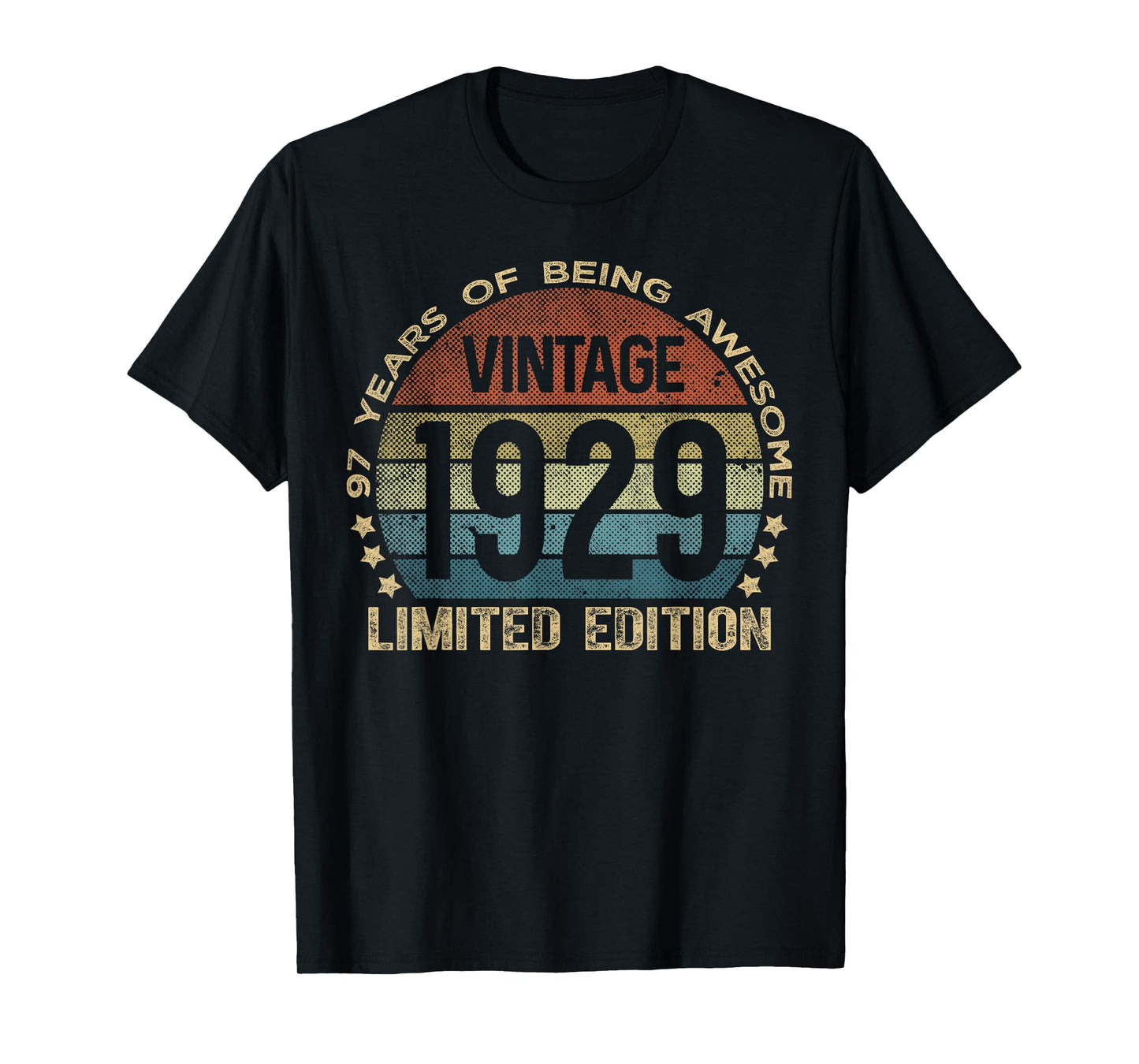 97 Year Old Gifts Vintage 1929 Limited Edition 97th Birthday T-Shirt