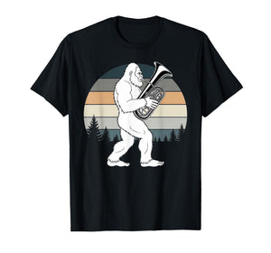 Bigfoot Euphoniumist Marching Band Baritone Euphonium T-Shirt