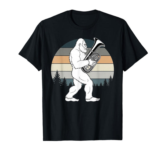 Bigfoot Euphoniumist Marching Band Baritone Euphonium T-Shirt