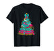 Cowgirl Christmas Tree Turquoise Pink Western Holiday Design T-Shirt
