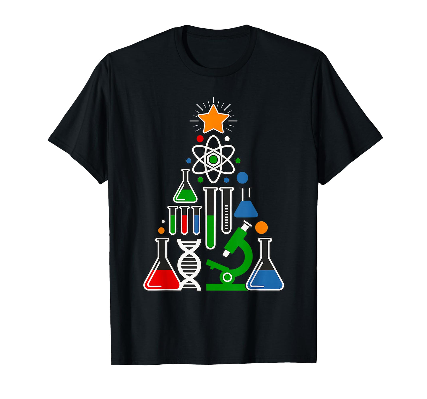 Science Christmas Tree - Cool Atom Xmas Pajama T-Shirt