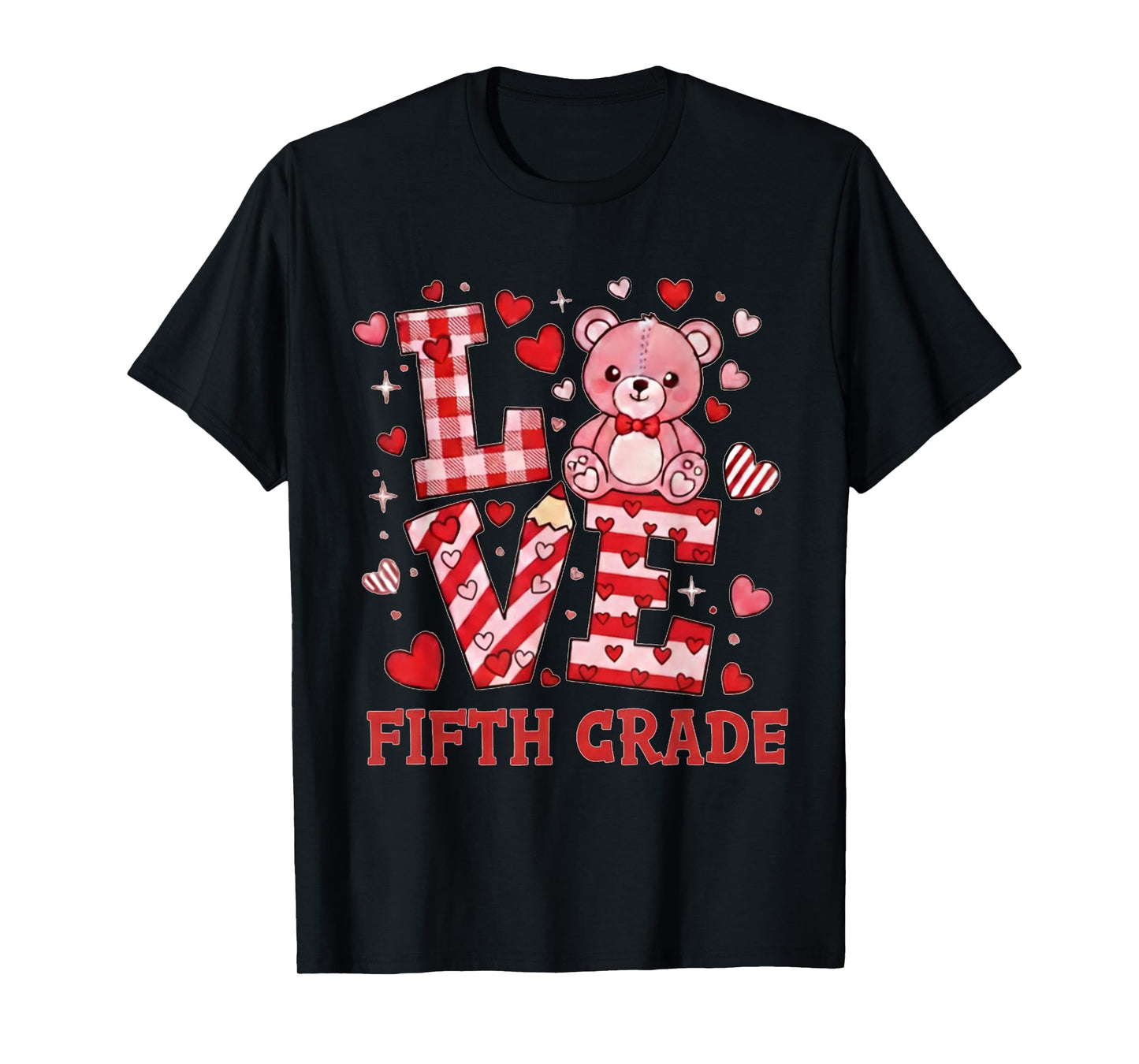 Valentine's Day Love Fifth Grade Teacher T-Shirt