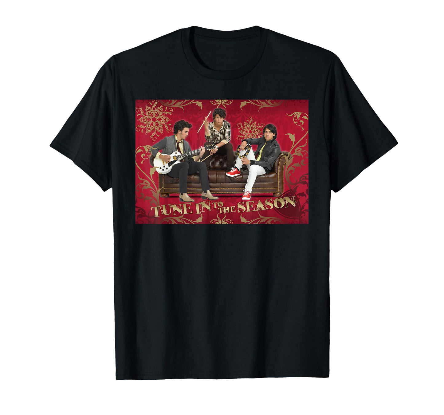 Disney Jonas Brothers Christmas Tune in to The Season T-Shirt