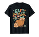 Capy 100th Day of School Groovy Flowers Capybara Design T-Shirt