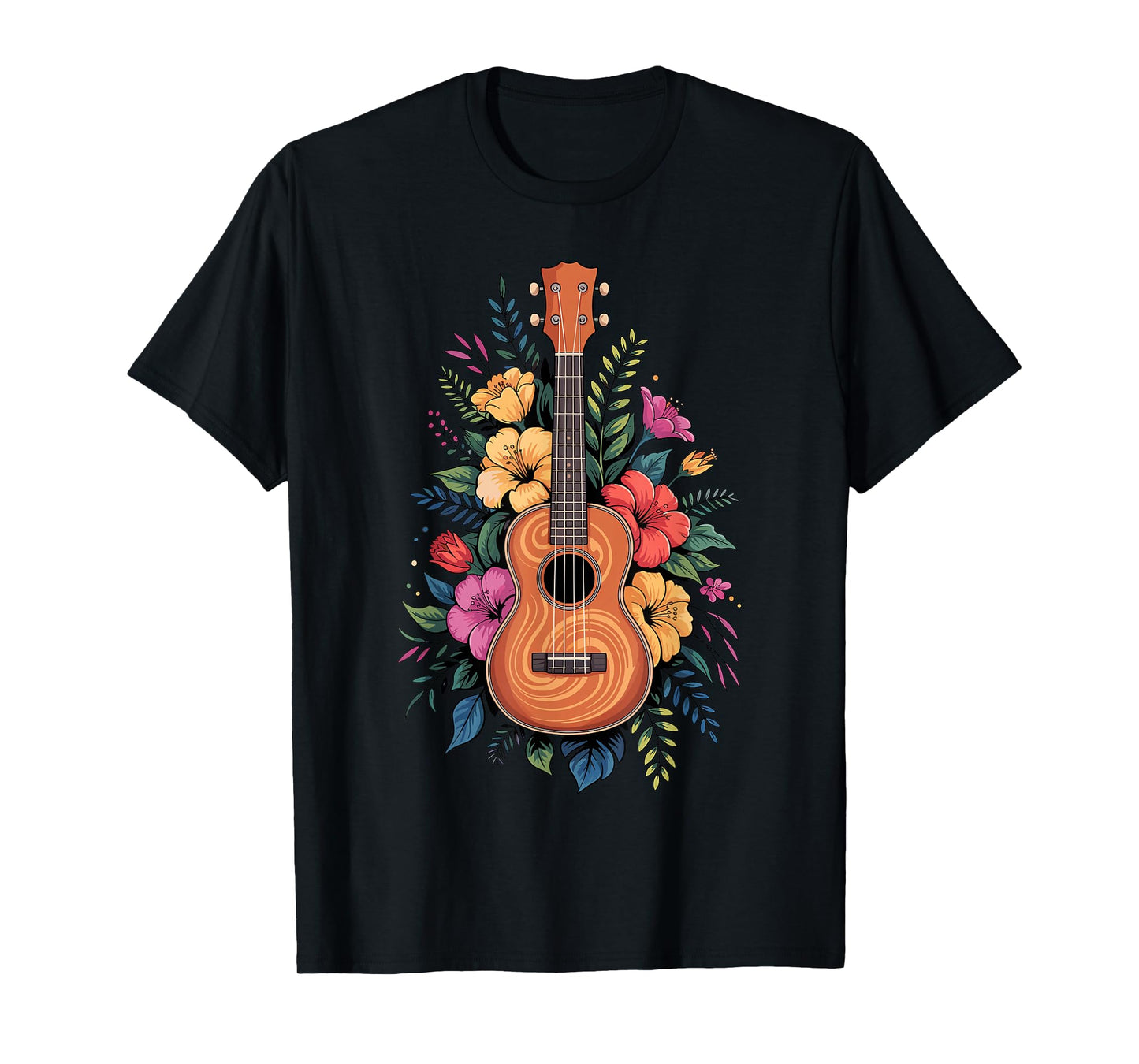 Funny Ukulele Art for Women Girls Uke Player Ukulele Lover T-Shirt