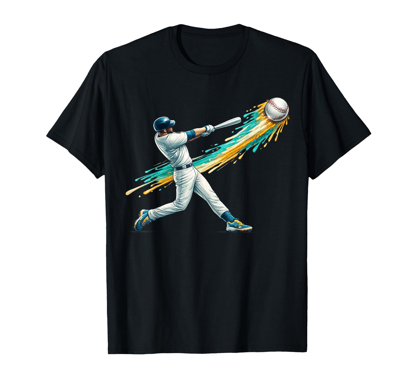 Baseball Drip Team for Boys and Girls Ice Cream Cool T-Shirt