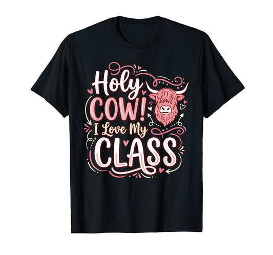 Highland Cow Teacher T-Shirt
