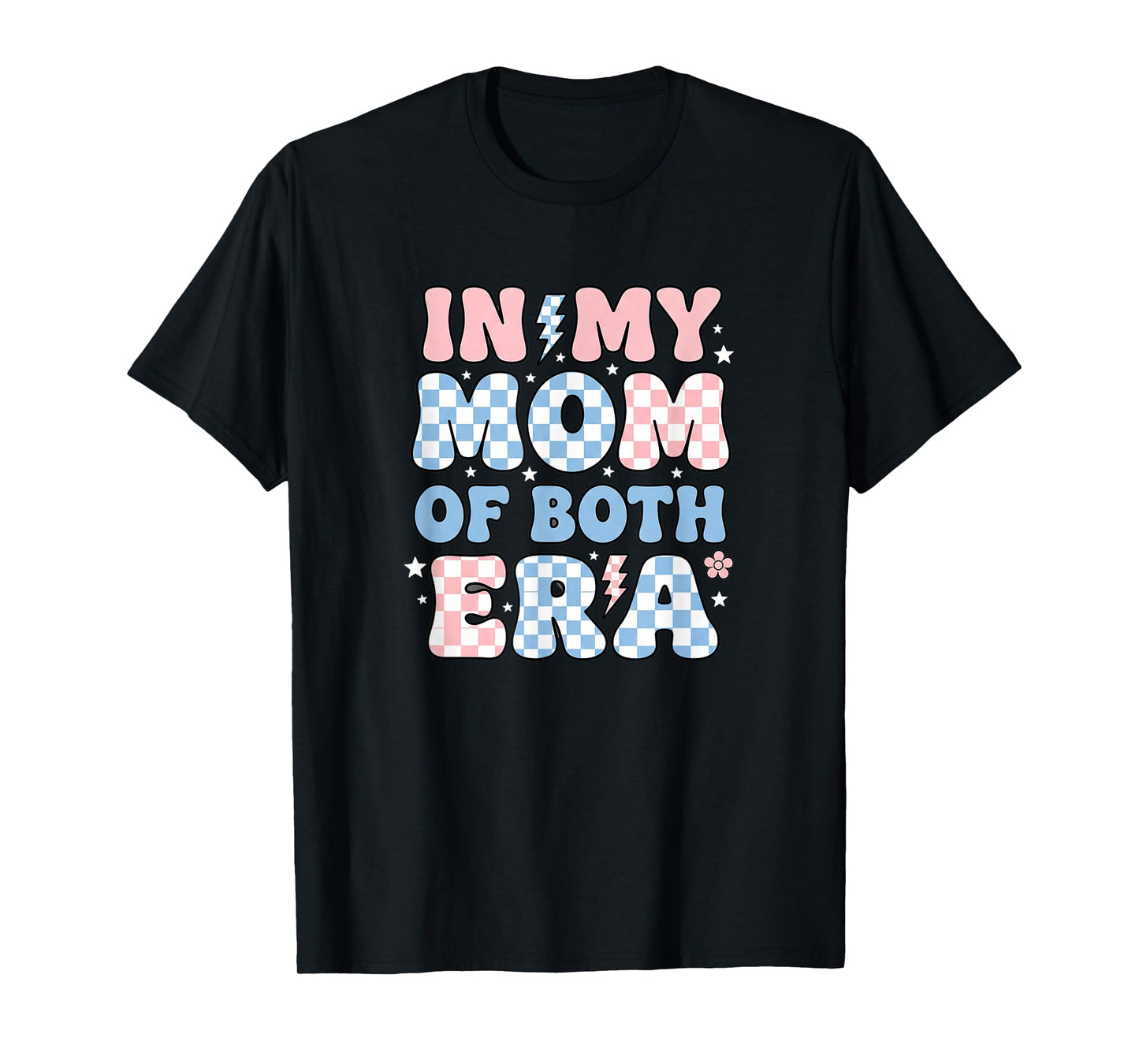 in My Mom of Both Era Mom Retro Mama of Both Groovy Design T-Shirt