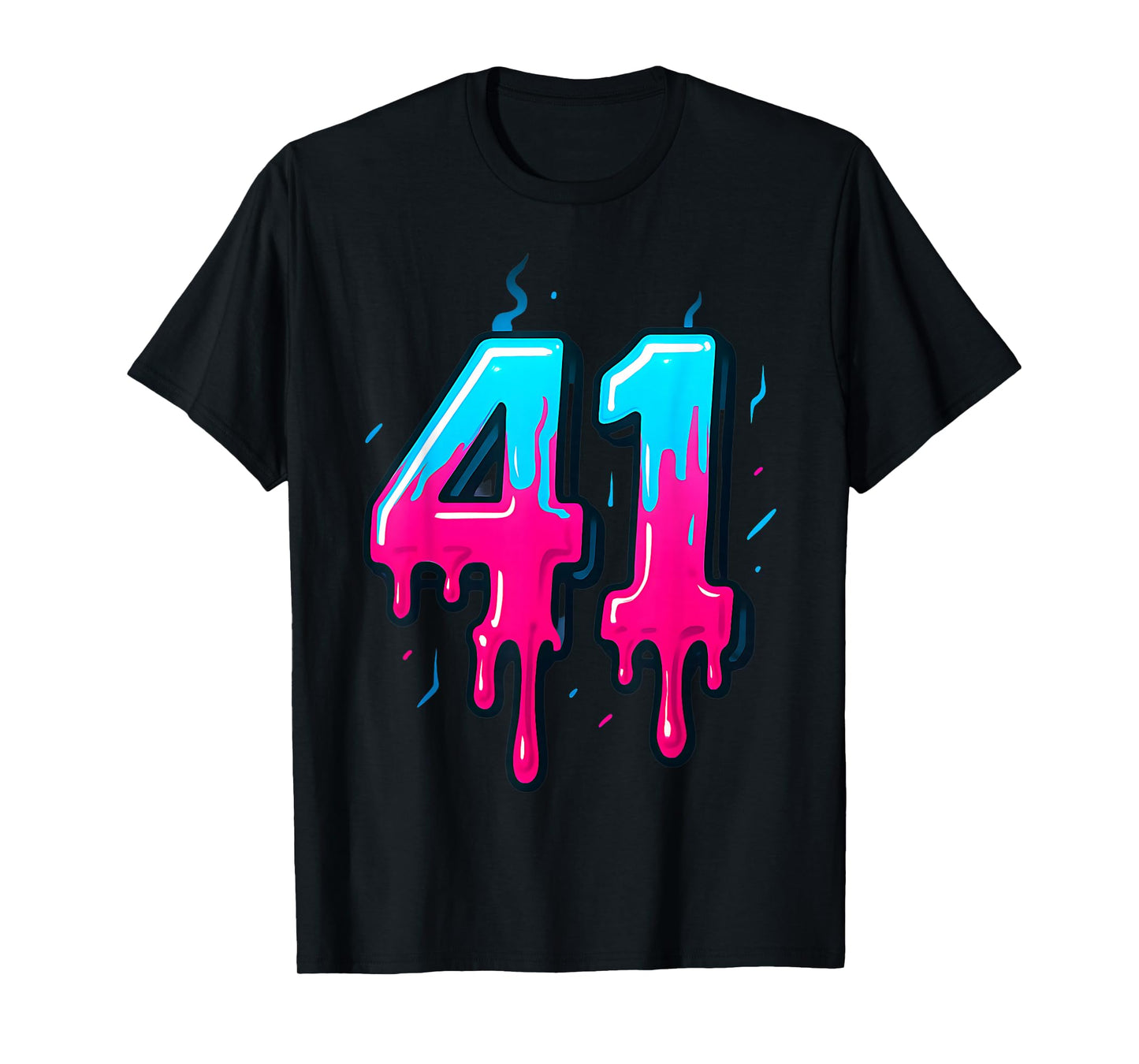41 Ice Cream Drip Meme Forty One Four Gen Alpha Slang T-Shirt