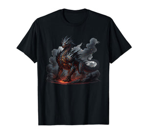 Medieval Dragon Fire-Breathing Dragon Fantasy Art Dragon T-Shirt
