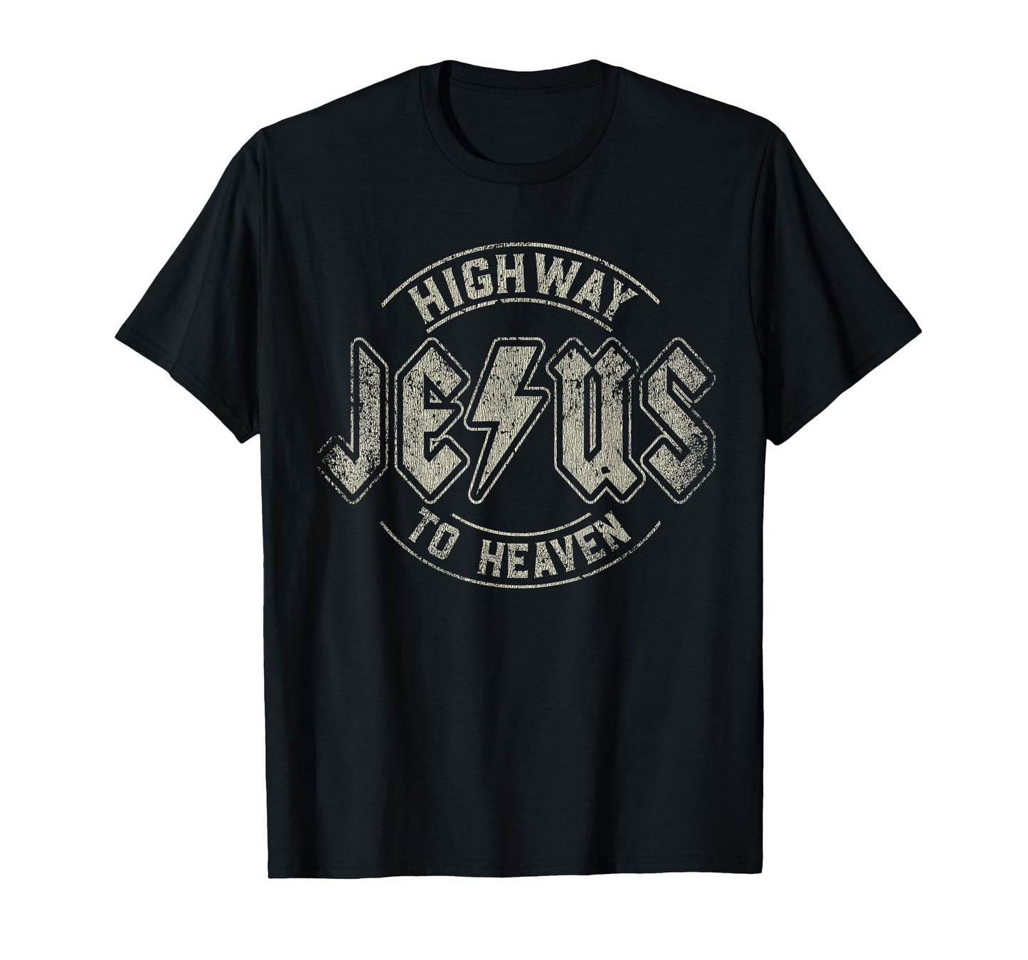 Vintage Retro Style Jesus Highway to Heaven T-Shirt