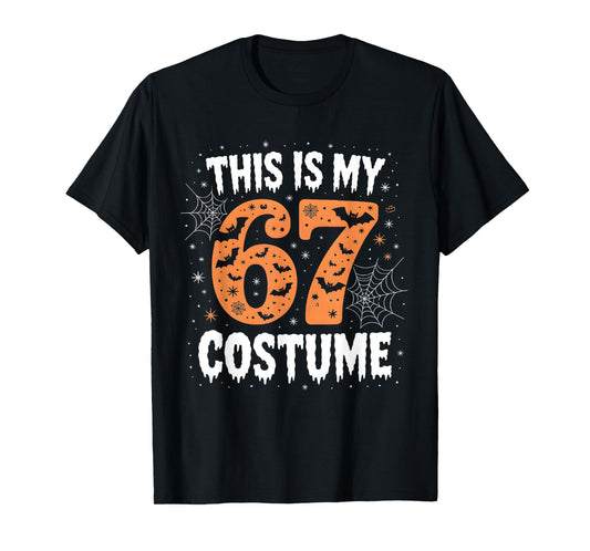 This is My 67 Costume Lazy Brainrot Meme 67 Funny Six Seven T-Shirt