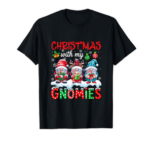 Christmas with My Gnomies Three Gnomes Candy Canes Xmas Box T-Shirt