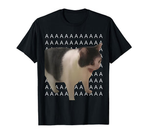 Screaming Cat Meme Funny Internet Silly Cat Stupid Kitten T-Shirt